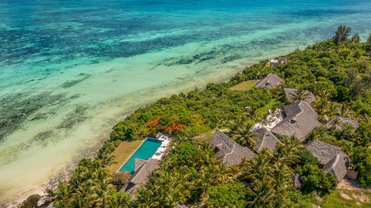 vue aérienne de l'hôtel Qambani Luxury Resort sur la péninsule de Michamvi au Zanzibar