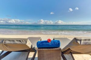 plage privée de l'hôtel Royalton Bavaro sur la plage de Bavaro à Punta Cana en République Dominicaine