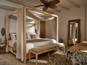 chambre dans une villa premium en location vacances dans un resort en Grèce