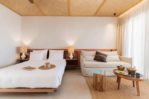 chambre premium avec un espace salon dans la chambre