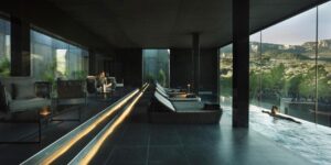 intérieur du spa de l'hôtel
