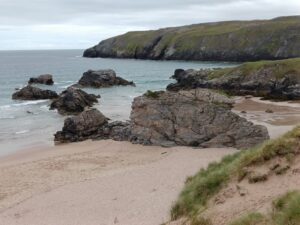 plage sauvage de Durness au nord de l'Écosse