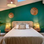 chambre à l'étage dans la location de vacances Emeraude Duplex dans la Drôme provençale
