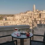 splendide vue panoramique depuis la terrasse de l'hôtel Palazzo degli Abati