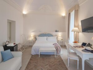 Suite située dans un palais historique du quartier des Sassi à Matera à l'hôtel Palazzo Degli Abati