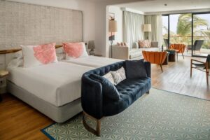 chambre suite loft ouverte sur le salon