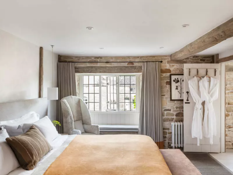 chambre cosy de l'auberge the Wild Rabbit en angleterre