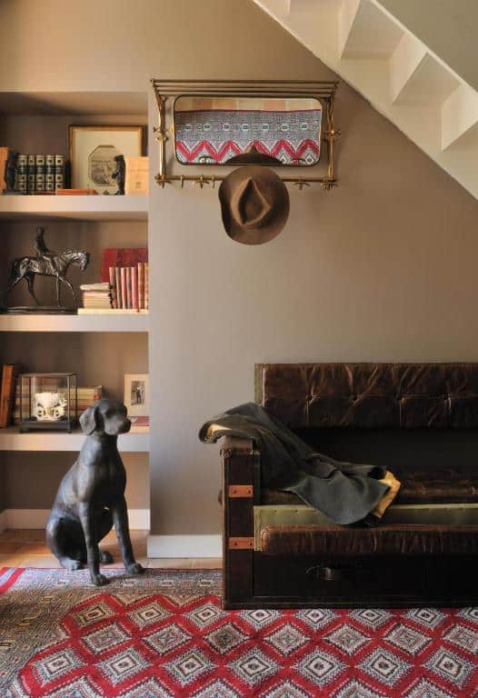 Entrรฉe cosy et joliment dรฉcorรฉe menant aux Chambres d'hรดtes