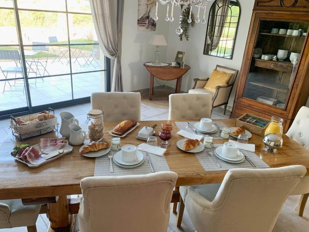 petit déjeuner sucré et salé fait maison avec des produits locaux
