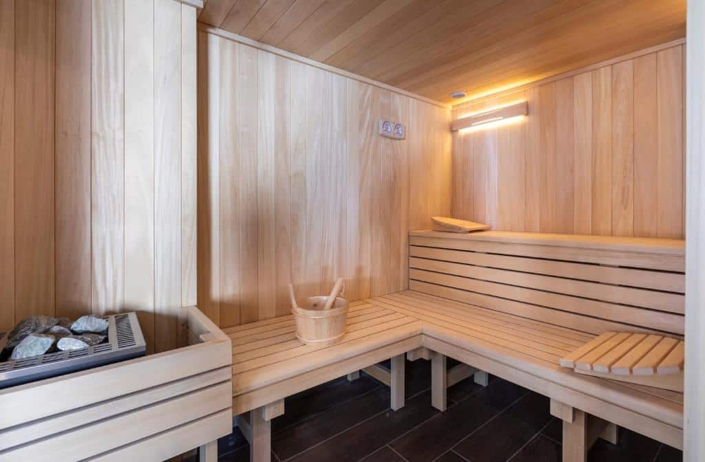 sauna du spa de la résidence de tourisme Neige et Soleil Terrésens