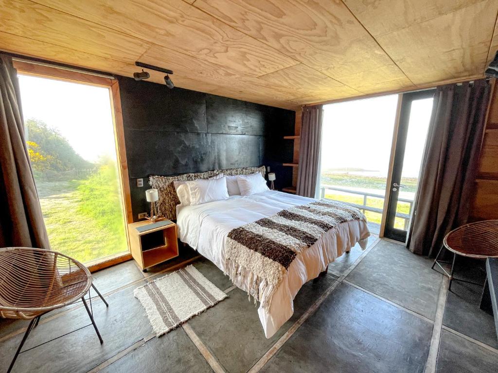 chambre avec vue mer sur l'île de Chiloe