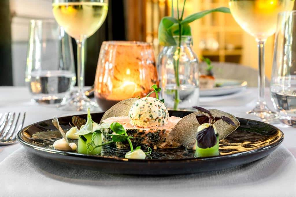 plat servi au restaurant de l'hôtel Landgoed Altenbroek