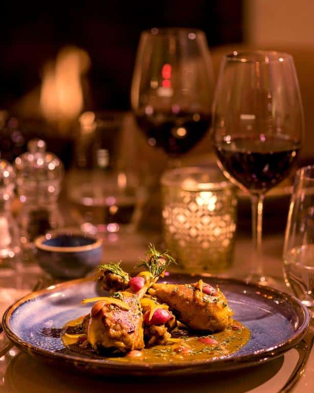 plat dans un des restaurants de l'hôtel La Brillante à Marrakech