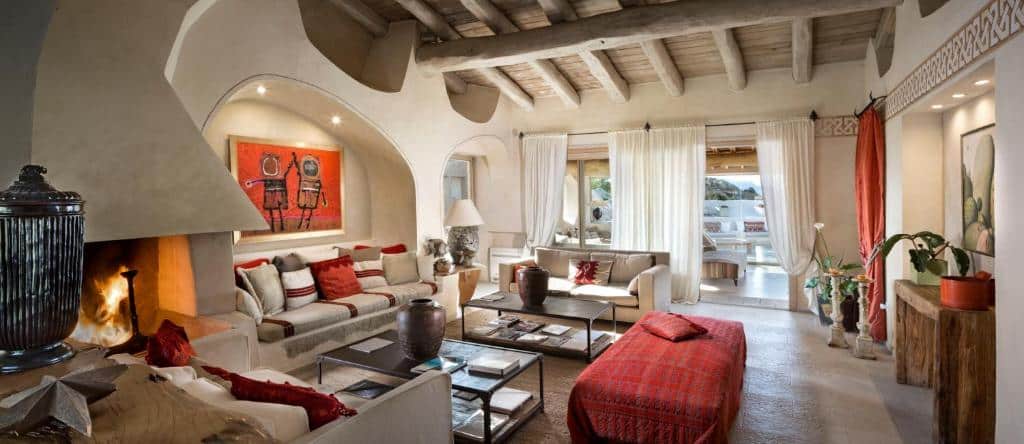 séjour de l'hôtel au style campagne chic