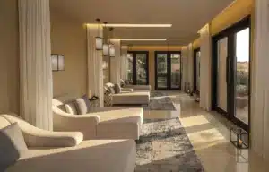 salon de repos du spa de l'hôtel