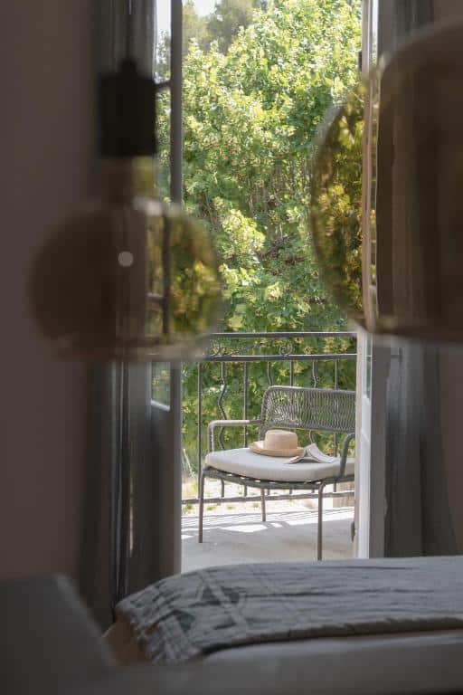 terrasse privative d'une des chambres d'hôtes