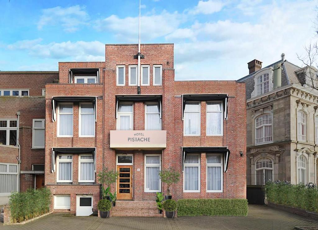 façade de l'hôtel de charme Hotel Pistache Den Haag