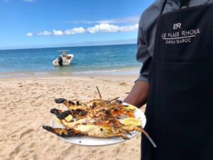 langouste fraîchement pêchée e et grillée
