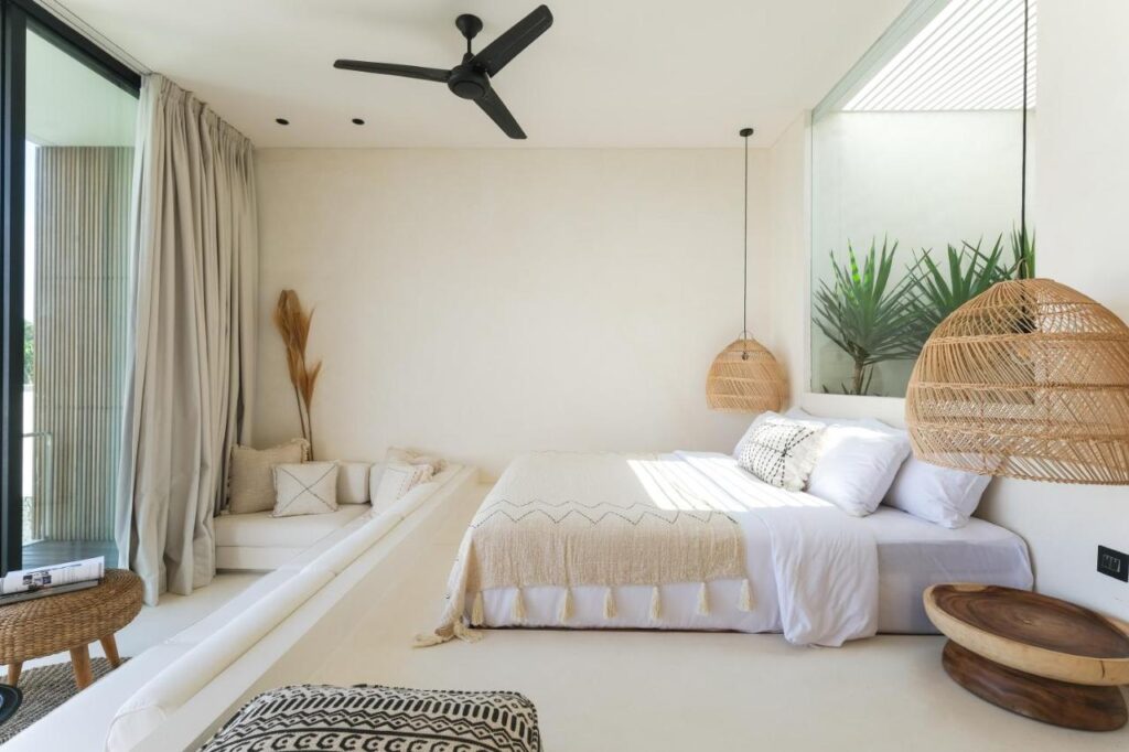 suite avec salle de douche dans la maison de vacances Casa Noema à Bali