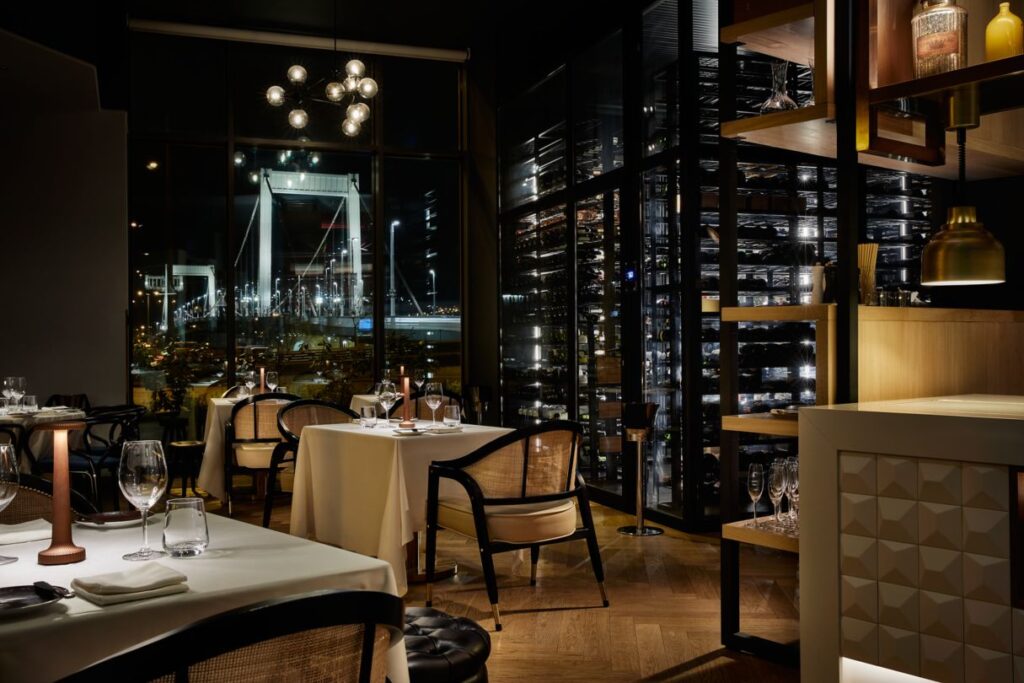 restaurant avec vue sur les ponts du Danube