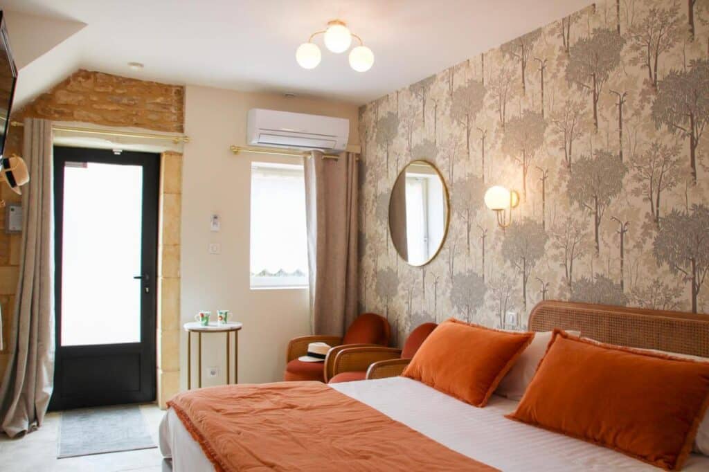 chambres dans les teintes orange