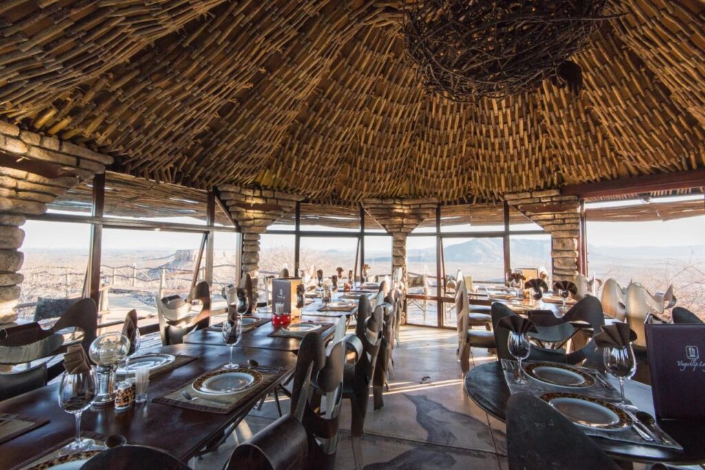 restaurant principal du Vingerklip Lodge