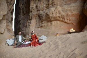 dîner romantique dans le désert
