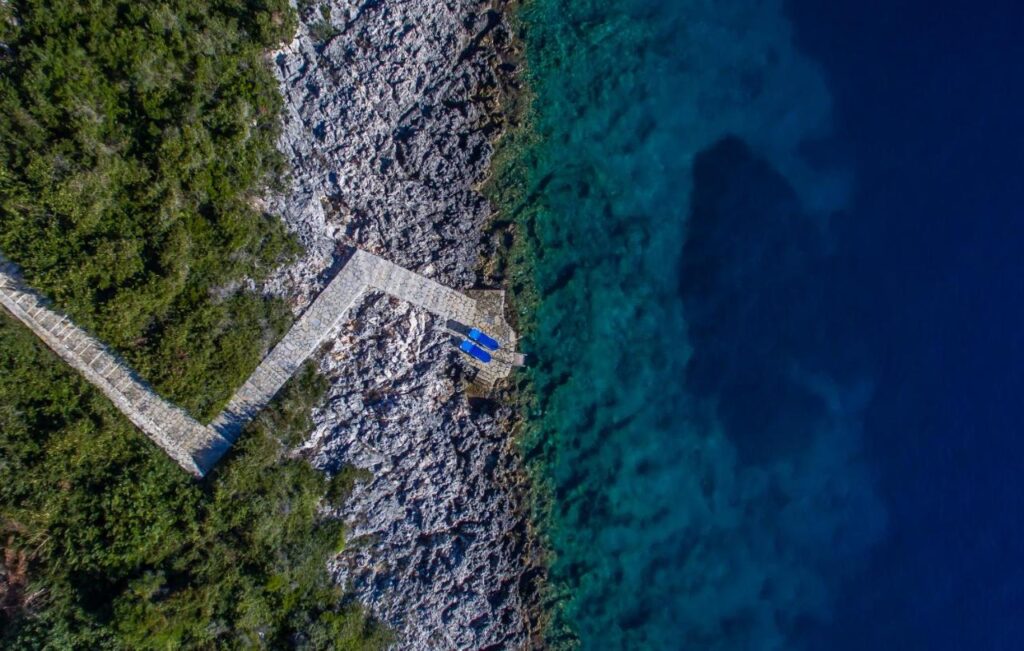 plage privée de la location de vacances