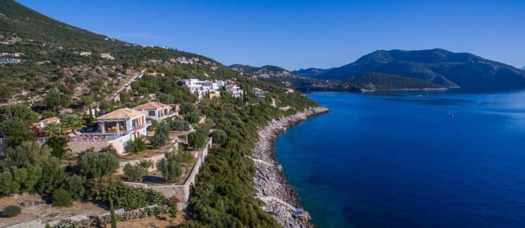 villa jusqu'à 10 personnes à louer sur l'ile de Leucade (Lefkada)