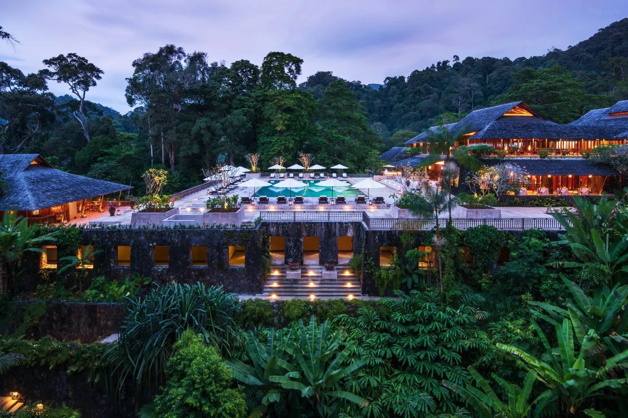 vue de l'hôtel The Datai Langkawi, un hôtel resort 5* luxueux et mondialement primés pour sa qualité et sa responsabilité environnementale