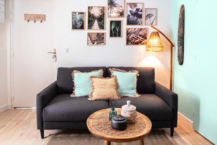 espace salon confortable et cosy